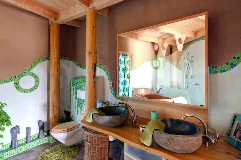 KOUPELNA Z PRIRODNICH MATERIALU